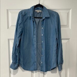 LOFT Blue Denim Shirt